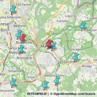 Mappa Via G. Matteotti, 21046 Malnate VA, Italia (2.54083)