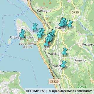 Mappa Via Carmine Gallone, 28016 Orta San Giulio NO, Italia (0.7535)