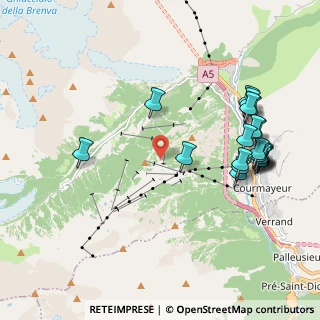 Mappa Via Val Veny, 11013 Courmayeur AO, Italia (2.2605)