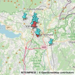 Mappa Viale Borri Luigi, 21100 Varese VA, Italia (2.72083)