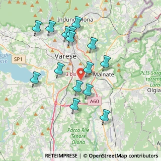 Mappa Viale Borri Luigi, 21100 Varese VA, Italia (3.78933)