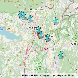 Mappa Viale Borri Luigi, 21100 Varese VA, Italia (3.04182)