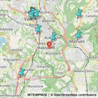 Mappa Viale Borri Luigi, 21100 Varese VA, Italia (2.78)