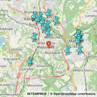 Mappa Viale Borri Luigi, 21100 Varese VA, Italia (2.225)
