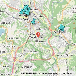 Mappa Viale Borri Luigi, 21100 Varese VA, Italia (2.89944)