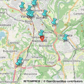 Mappa Viale Borri Luigi, 21100 Varese VA, Italia (2.81846)