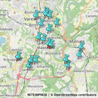 Mappa Viale Borri Luigi, 21100 Varese VA, Italia (2.027)