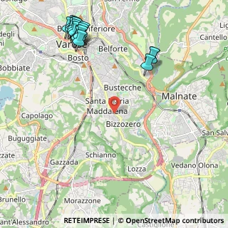 Mappa Viale Borri Luigi, 21100 Varese VA, Italia (2.85188)