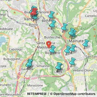 Mappa Viale Borri Luigi, 21100 Varese VA, Italia (2.4015)