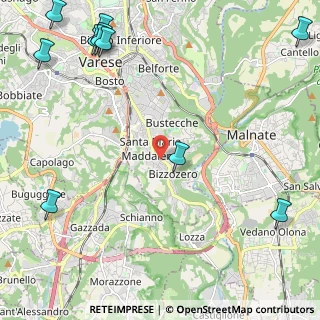 Mappa Viale Borri Luigi, 21100 Varese VA, Italia (3.38273)