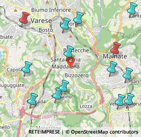 Mappa Viale Borri Luigi, 21100 Varese VA, Italia (2.60857)