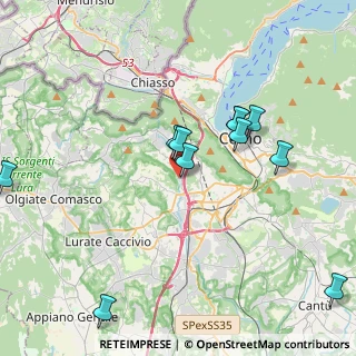 Mappa Via Tre Camini, 22020 Como CO, Italia (4.15818)