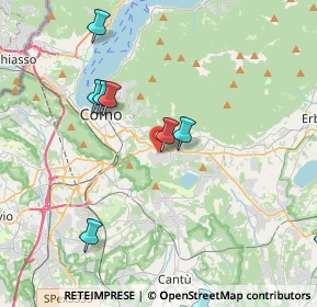 Mappa Via Luigi Cadorna, 22030 Lipomo CO, Italia (5.37182)