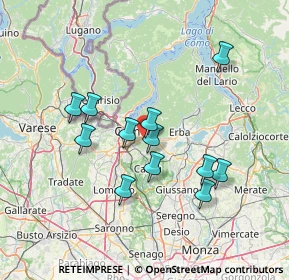 Mappa Via Luigi Cadorna, 22030 Lipomo CO, Italia (12.54167)