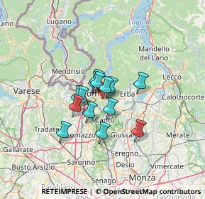 Mappa Via Luigi Cadorna, 22030 Lipomo CO, Italia (8.01143)