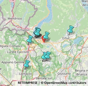 Mappa Via Luigi Cadorna, 22030 Lipomo CO, Italia (5.12182)