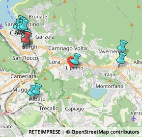 Mappa Via Luigi Cadorna, 22030 Lipomo CO, Italia (2.84533)