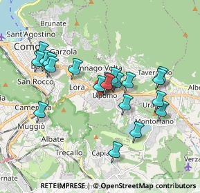 Mappa Via Luigi Cadorna, 22030 Lipomo CO, Italia (1.6745)