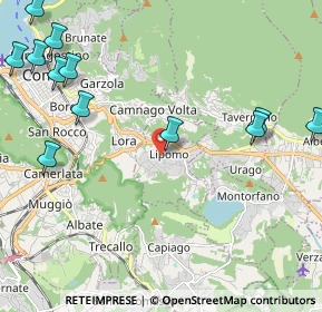 Mappa Via Luigi Cadorna, 22030 Lipomo CO, Italia (2.8825)