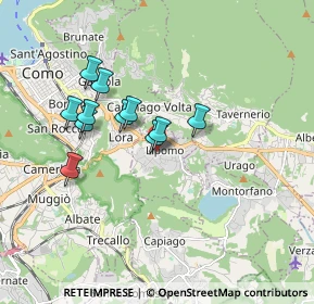 Mappa Via Luigi Cadorna, 22030 Lipomo CO, Italia (1.44636)