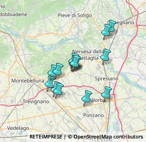 Mappa Via Schiavonesca, 31040 Giavera del Montello TV, Italia (5.32643)