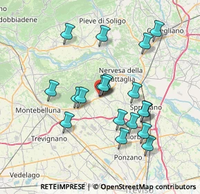 Mappa Via Schiavonesca, 31040 Giavera del Montello TV, Italia (6.63158)