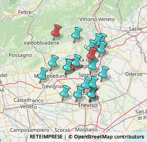 Mappa Via Schiavonesca, 31040 Giavera del Montello TV, Italia (10.609)