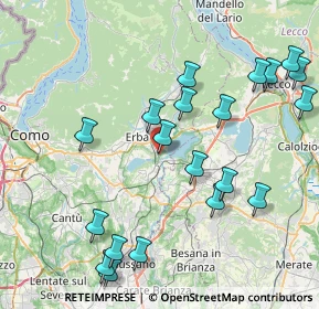 Mappa Via delle Gallarane, 22046 Merone CO, Italia (9.195)