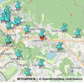 Mappa Via Montorfano, 22030 Lipomo CO, Italia (3.0005)