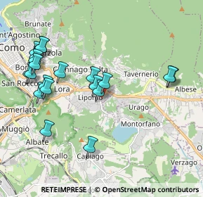 Mappa Via Montorfano, 22030 Lipomo CO, Italia (2.1445)