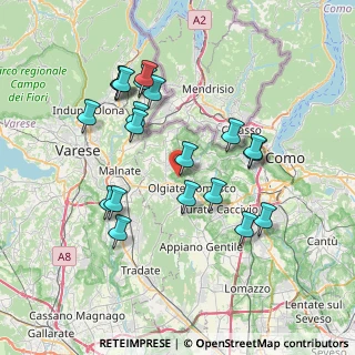 Mappa Viale dell'Industria, 22020 Faloppio CO, Italia (7.2625)