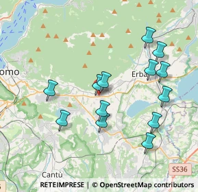 Mappa Viale Lombardia, 22031 Albavilla CO, Italia (3.72615)