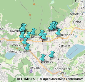 Mappa Viale Lombardia, 22031 Albavilla CO, Italia (1.5115)