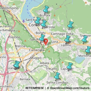 Mappa Via Annibale Cressoni, 22100 Como CO, Italia (2.68538)