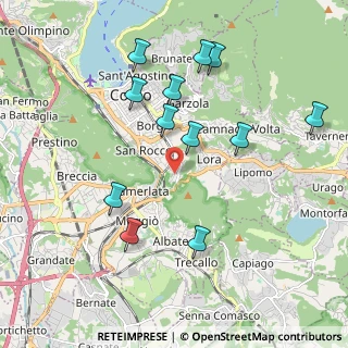 Mappa Via Annibale Cressoni, 22100 Como CO, Italia (1.995)