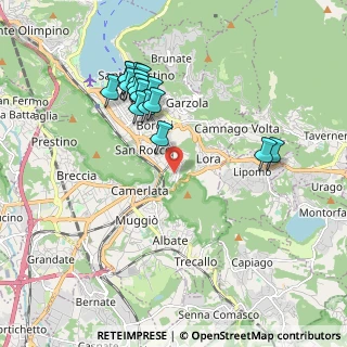 Mappa Via Annibale Cressoni, 22100 Como CO, Italia (1.86688)