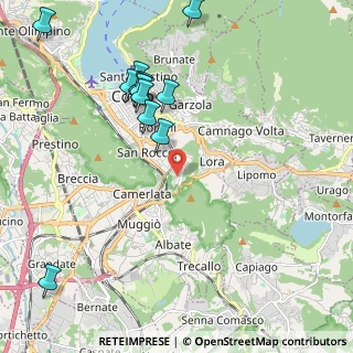 Mappa Via Annibale Cressoni, 22100 Como CO, Italia (2.34)