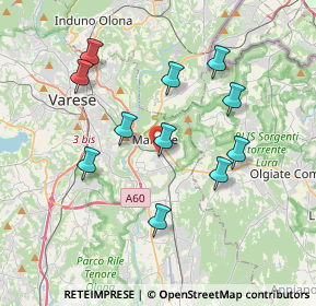 Mappa Via Cantore General, 21046 Malnate VA, Italia (3.5)