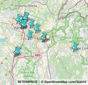 Mappa Via Cantore General, 21046 Malnate VA, Italia (4.26286)