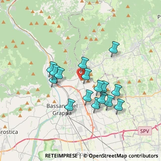 Mappa Via Alcide de Gasperi, 36060 Romano D'ezzelino VI, Italia (3.12938)