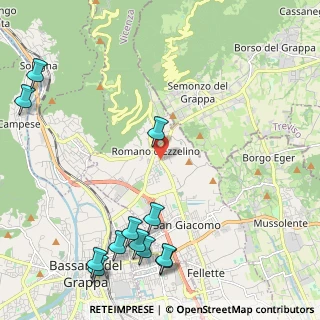 Mappa Via Alcide de Gasperi, 36060 Romano D'ezzelino VI, Italia (2.91417)