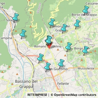 Mappa Via Alcide de Gasperi, 36060 Romano D'ezzelino VI, Italia (2.01286)