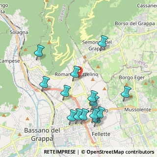 Mappa Via Alcide de Gasperi, 36060 Romano D'ezzelino VI, Italia (2.145)