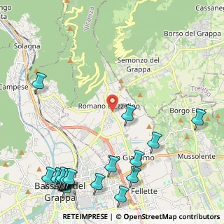 Mappa Via Alcide de Gasperi, 36060 Romano D'ezzelino VI, Italia (3.2025)