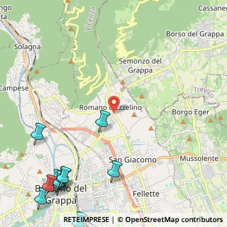 Mappa Via Alcide de Gasperi, 36060 Romano D'ezzelino VI, Italia (3.44727)