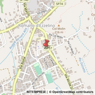 Mappa Via Alcide De Gasperi, 22n, 36060 Romano d'Ezzelino, Vicenza (Veneto)