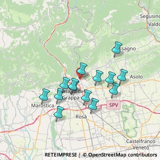 Mappa Via Alcide de Gasperi, 36060 Romano D'ezzelino VI, Italia (6.24571)