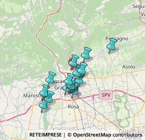 Mappa Via Alcide de Gasperi, 36060 Romano D'ezzelino VI, Italia (5.554)