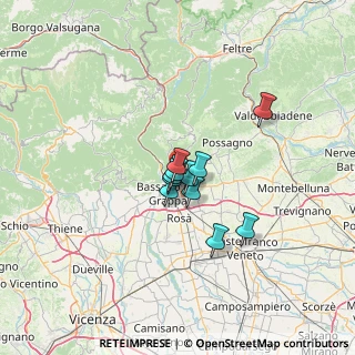 Mappa Via Alcide de Gasperi, 36060 Romano D'ezzelino VI, Italia (7.78909)