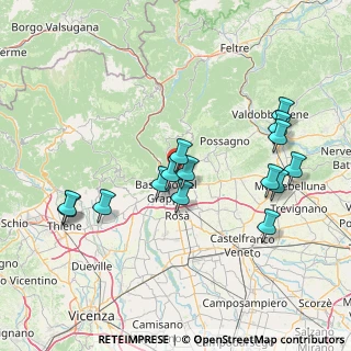 Mappa Via Alcide de Gasperi, 36060 Romano D'ezzelino VI, Italia (15.22133)